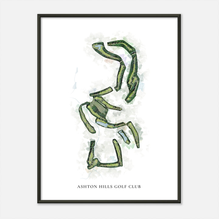 Print of Ashton Hills Golf Club Classic Map