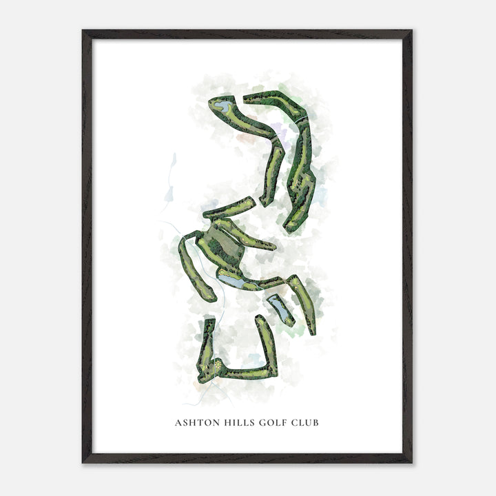 Print of Ashton Hills Golf Club Classic Map