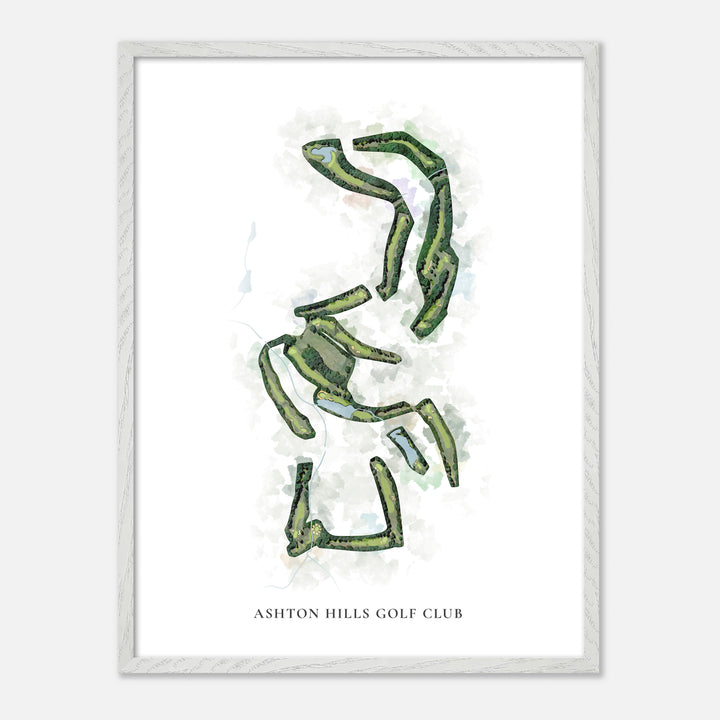Print of Ashton Hills Golf Club Classic Map