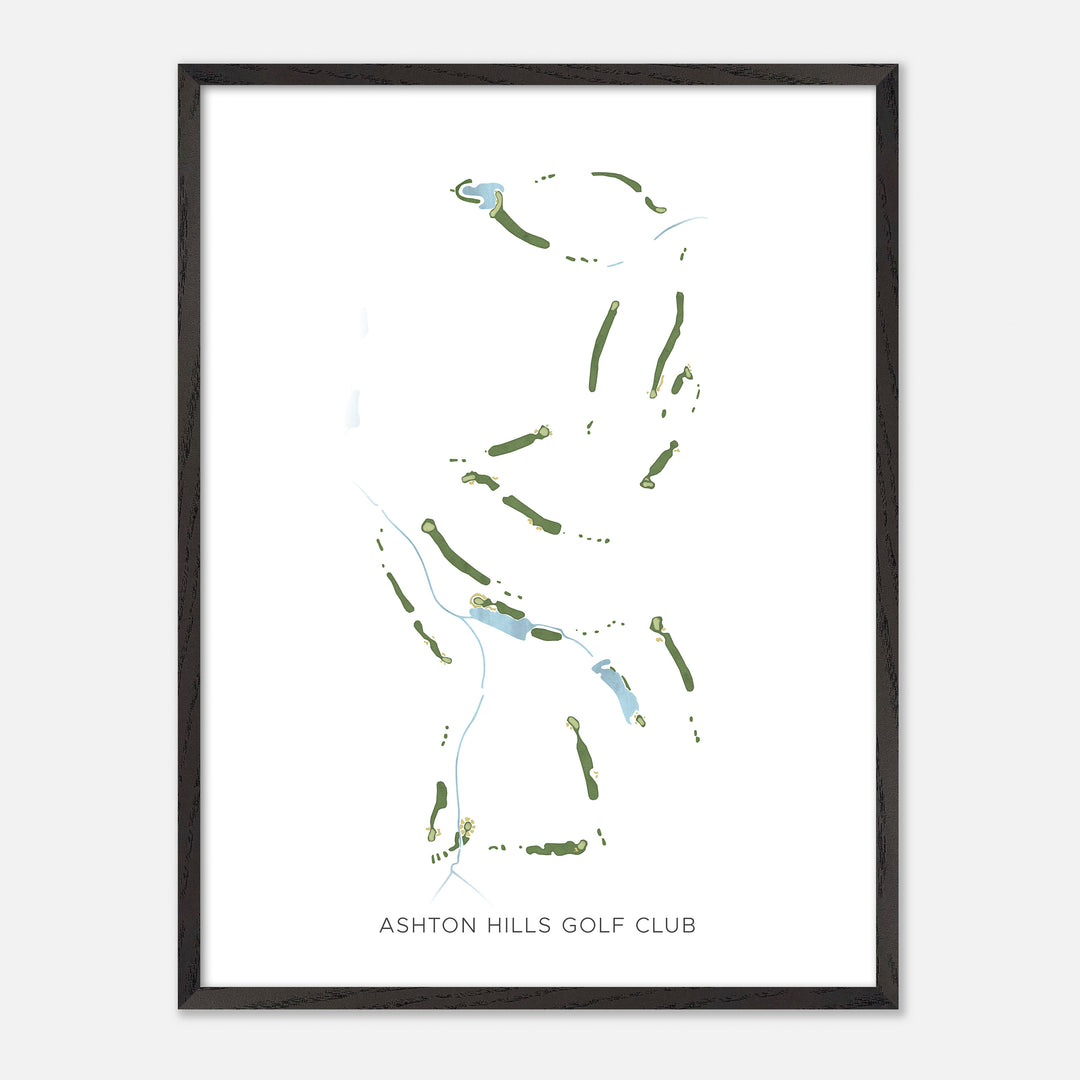 Print of Ashton Hills Golf Club Modern Map