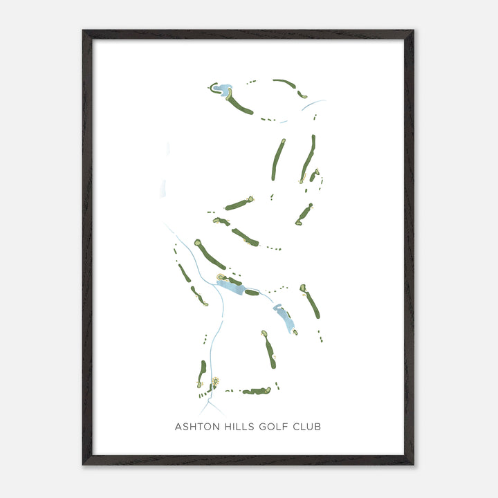 Print of Ashton Hills Golf Club Modern Map