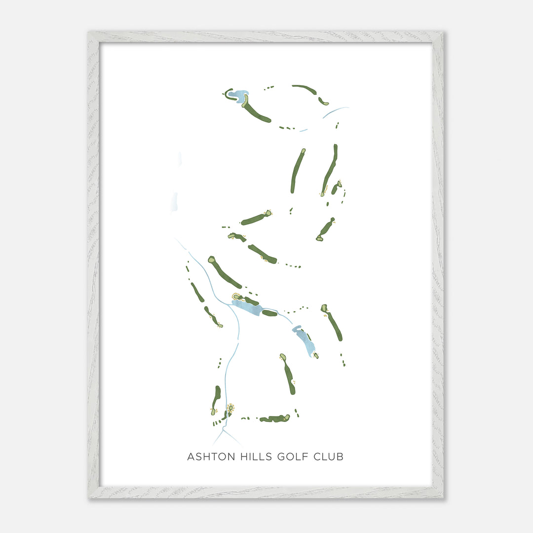 Print of Ashton Hills Golf Club Modern Map