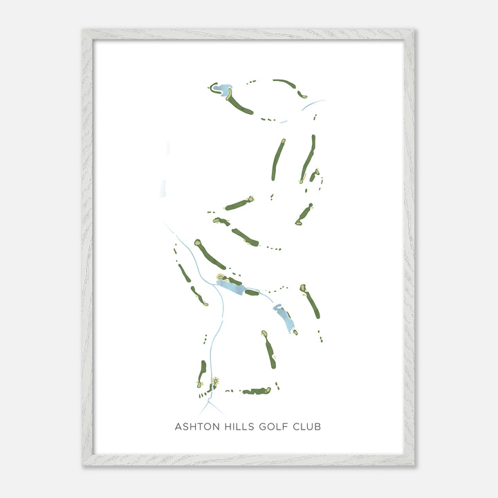 Print of Ashton Hills Golf Club Modern Map