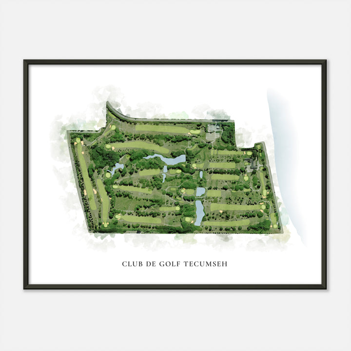 Print of Club De Golf Tecumseh Classic Map