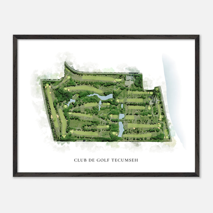 Print of Club De Golf Tecumseh Classic Map