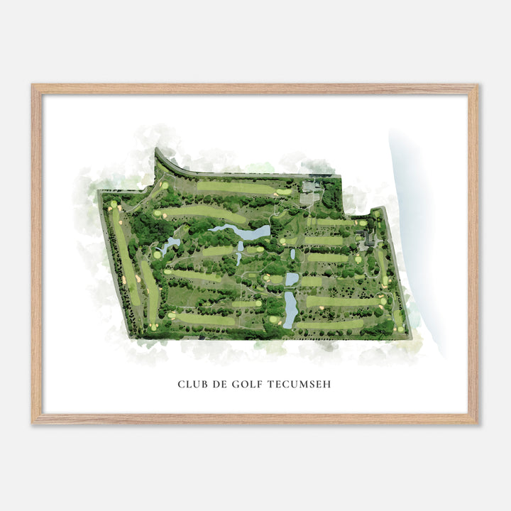 Print of Club De Golf Tecumseh Classic Map
