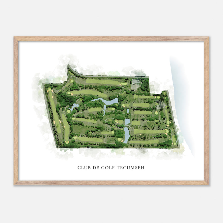 Print of Club De Golf Tecumseh Classic Map