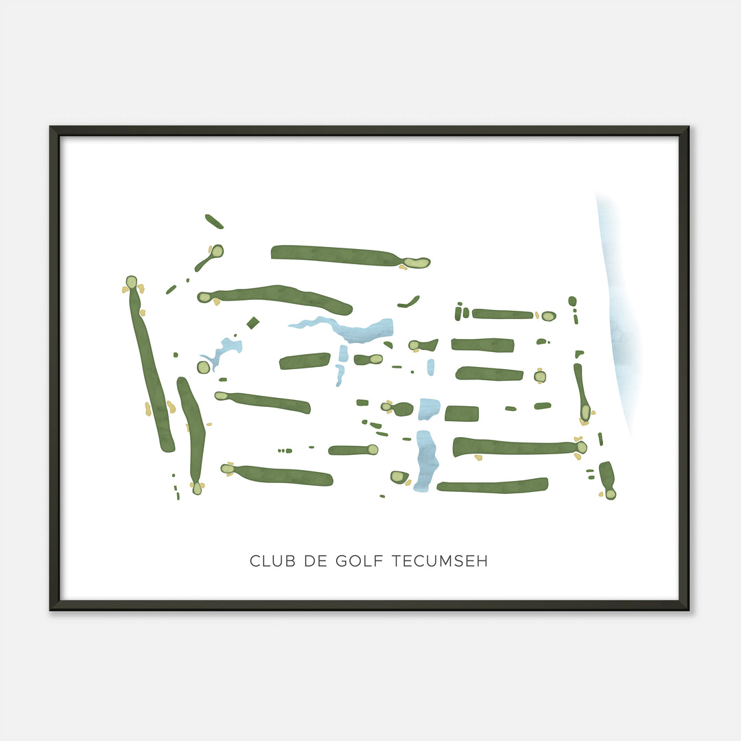 Print of Club De Golf Tecumseh Modern Map