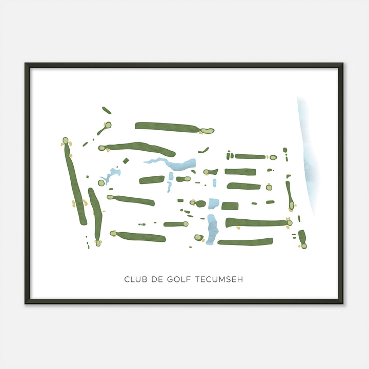 Print of Club De Golf Tecumseh Modern Map