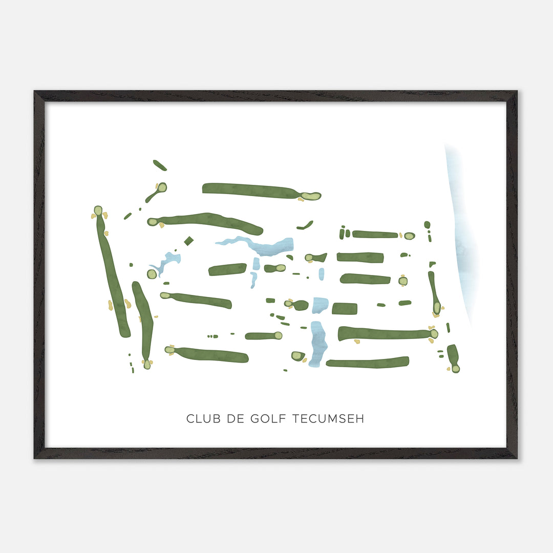 Print of Club De Golf Tecumseh Modern Map