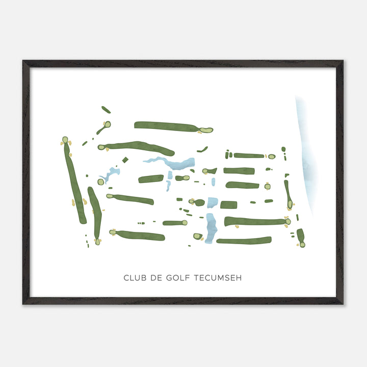 Print of Club De Golf Tecumseh Modern Map