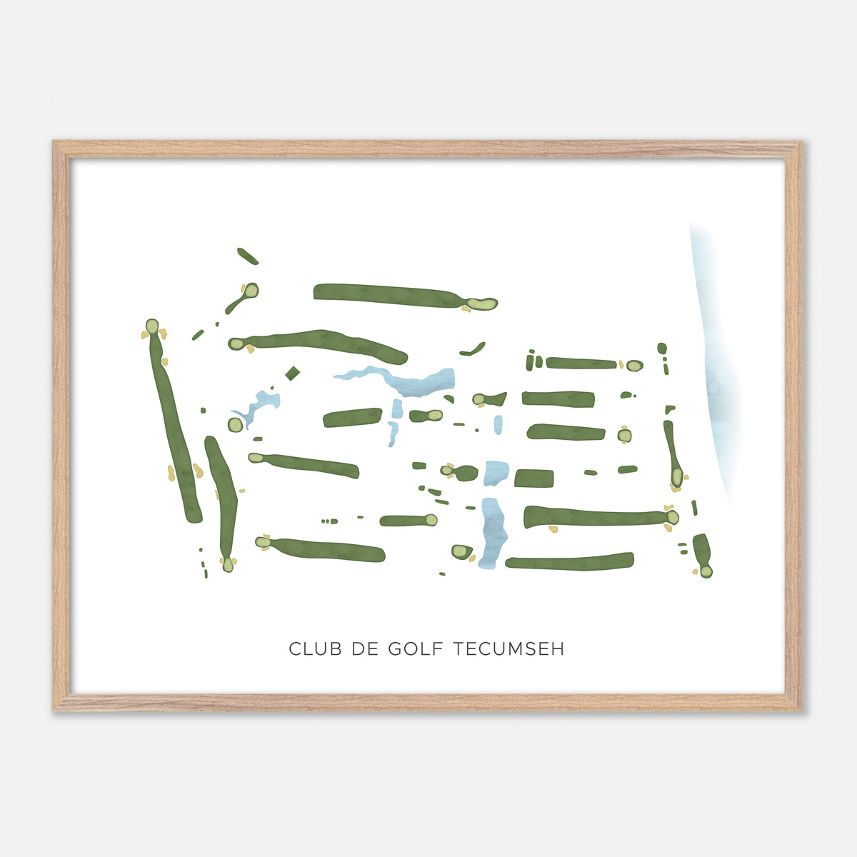 Print of Club De Golf Tecumseh Modern Map