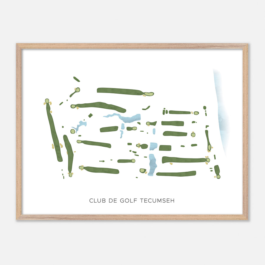 Print of Club De Golf Tecumseh Modern Map