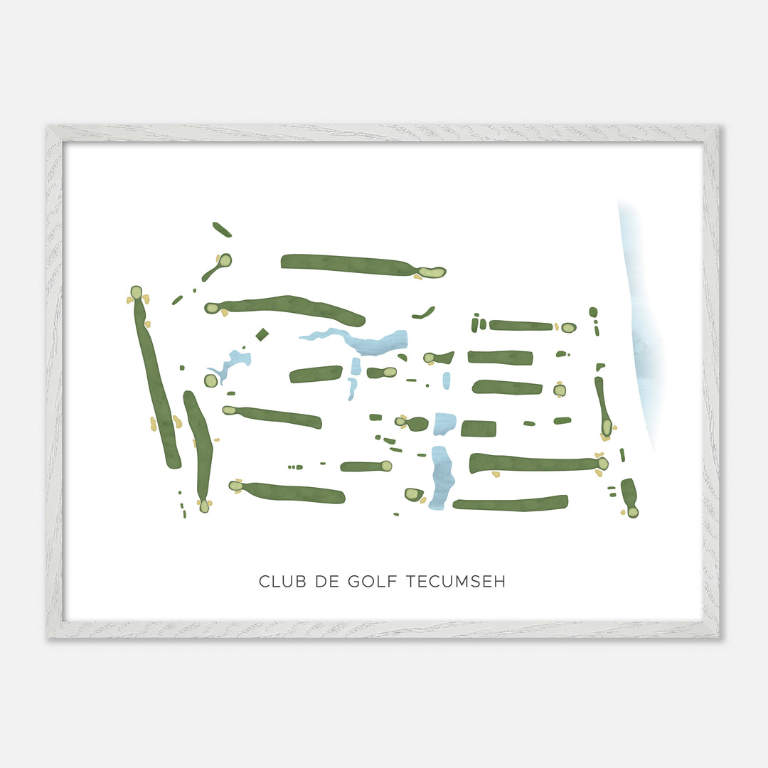 Print of Club De Golf Tecumseh Modern Map