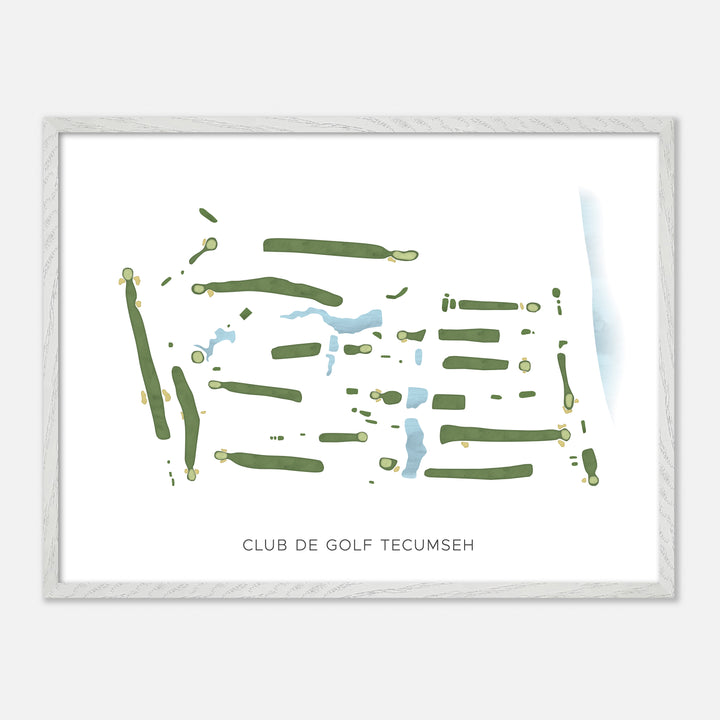 Print of Club De Golf Tecumseh Modern Map