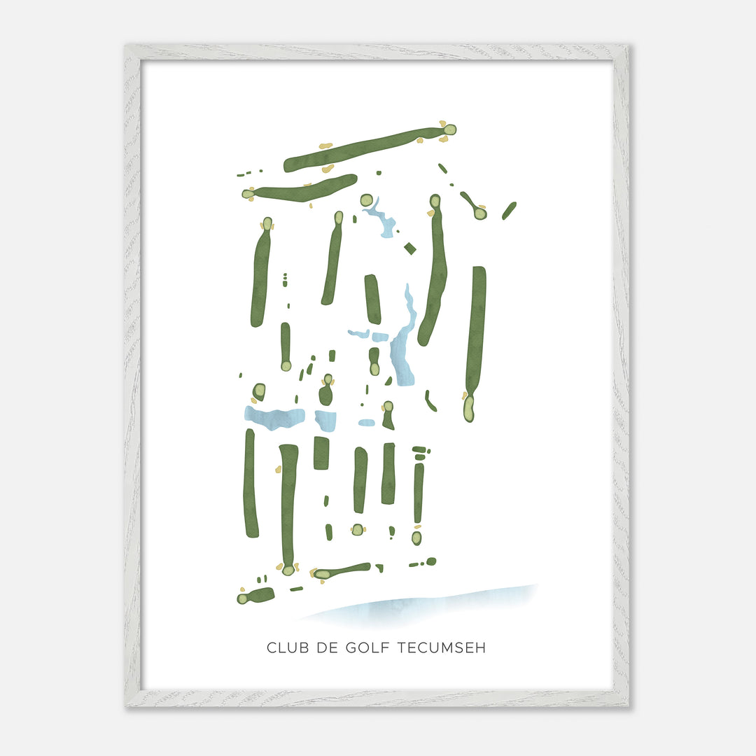 Print of Club De Golf Tecumseh Modern Map