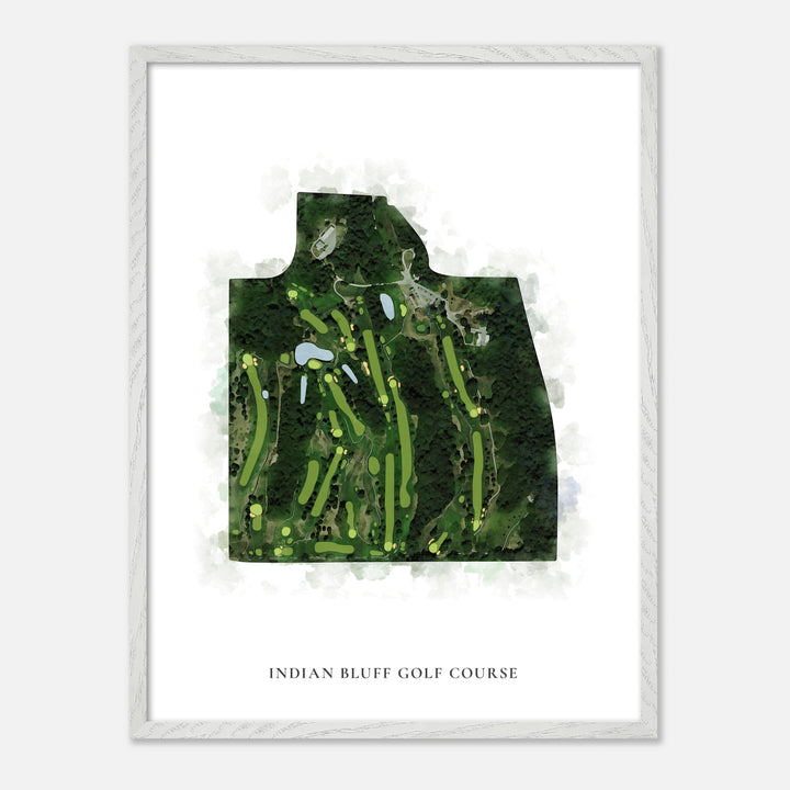 Print of Indian Bluff Golf Course Classic Map