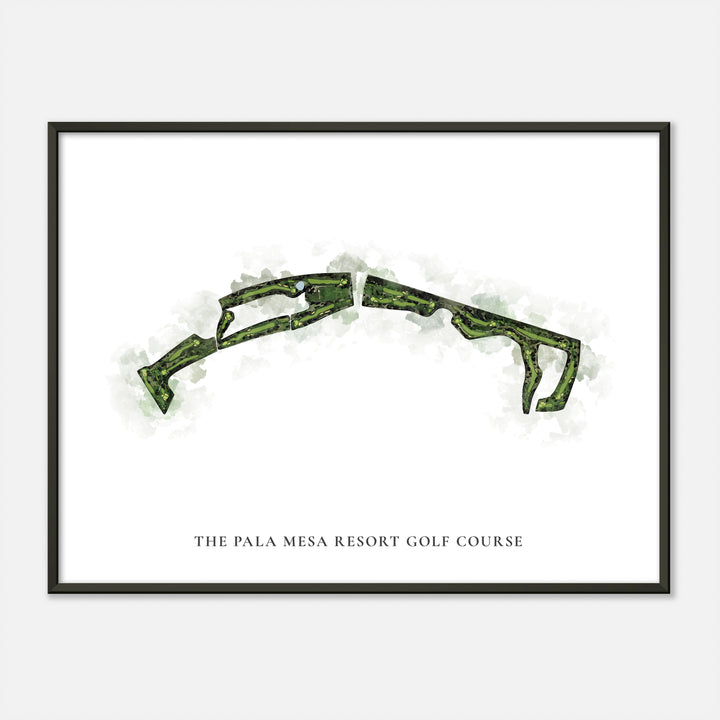 Print of The Pala Mesa Resort Golf Course Classic Map