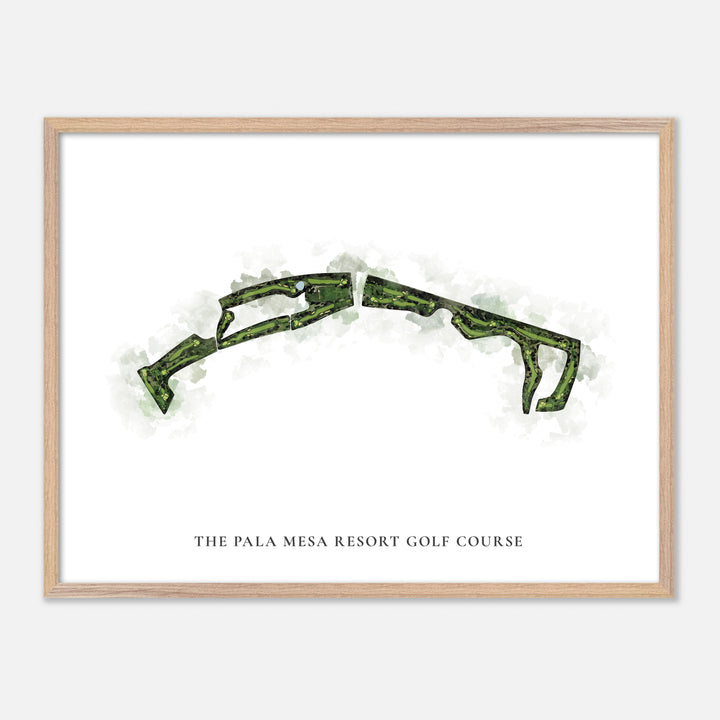 Print of The Pala Mesa Resort Golf Course Classic Map