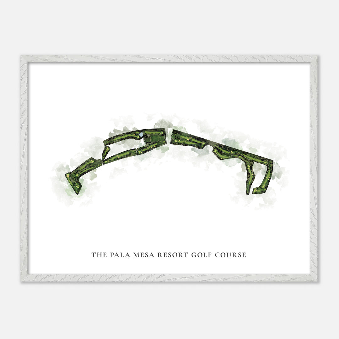 Print of The Pala Mesa Resort Golf Course Classic Map