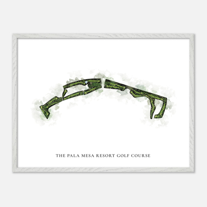 Print of The Pala Mesa Resort Golf Course Classic Map