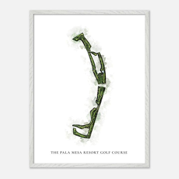 Print of The Pala Mesa Resort Golf Course Classic Map