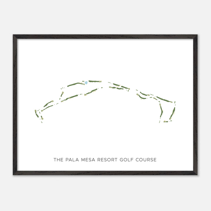 Print of The Pala Mesa Resort Golf Course Modern Map