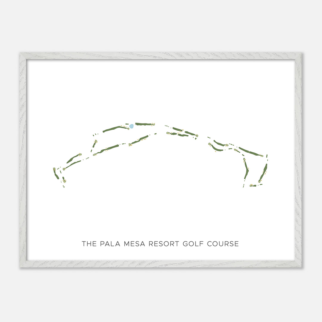 Print of The Pala Mesa Resort Golf Course Modern Map