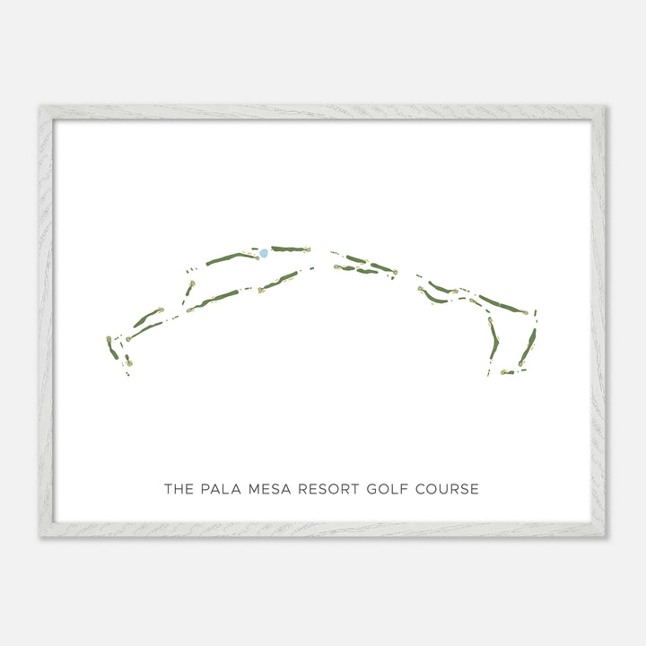 Print of The Pala Mesa Resort Golf Course Modern Map