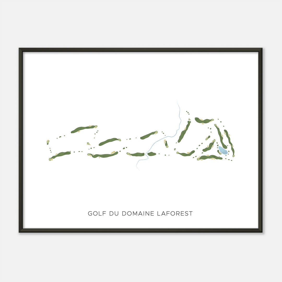 Print of Golf Du Domaine Laforest Modern Map