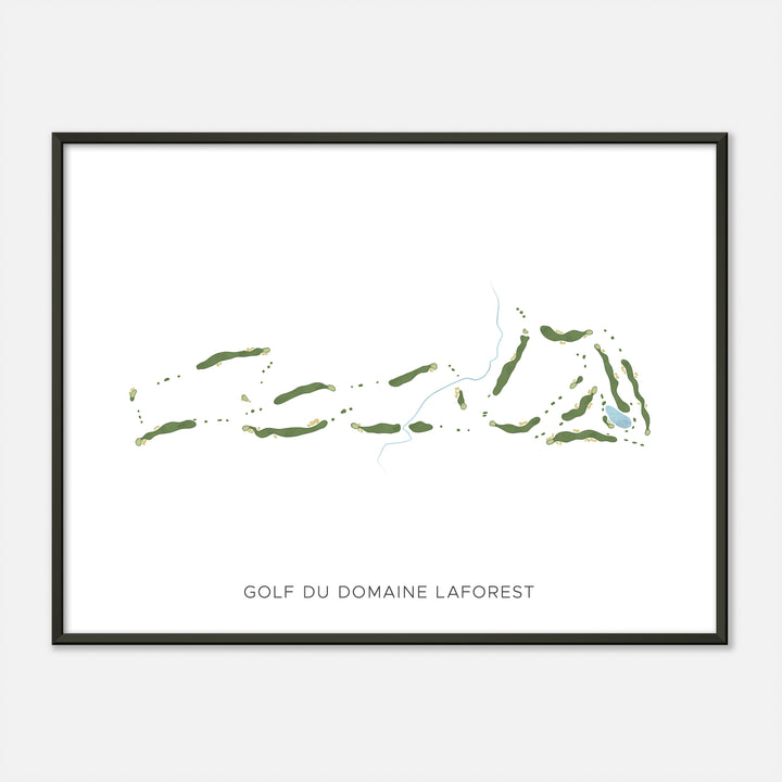 Print of Golf Du Domaine Laforest Modern Map