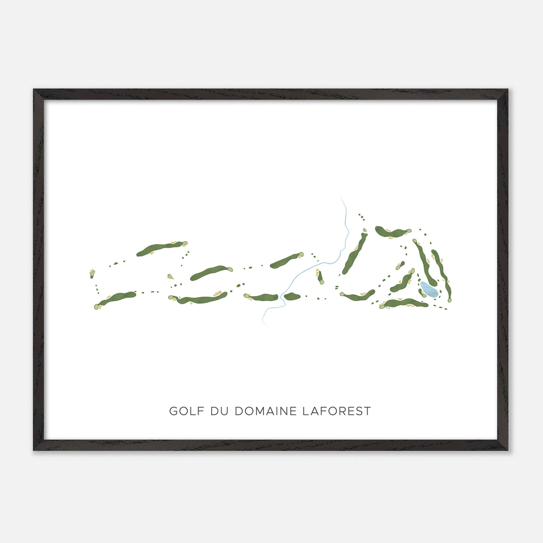 Print of Golf Du Domaine Laforest Modern Map