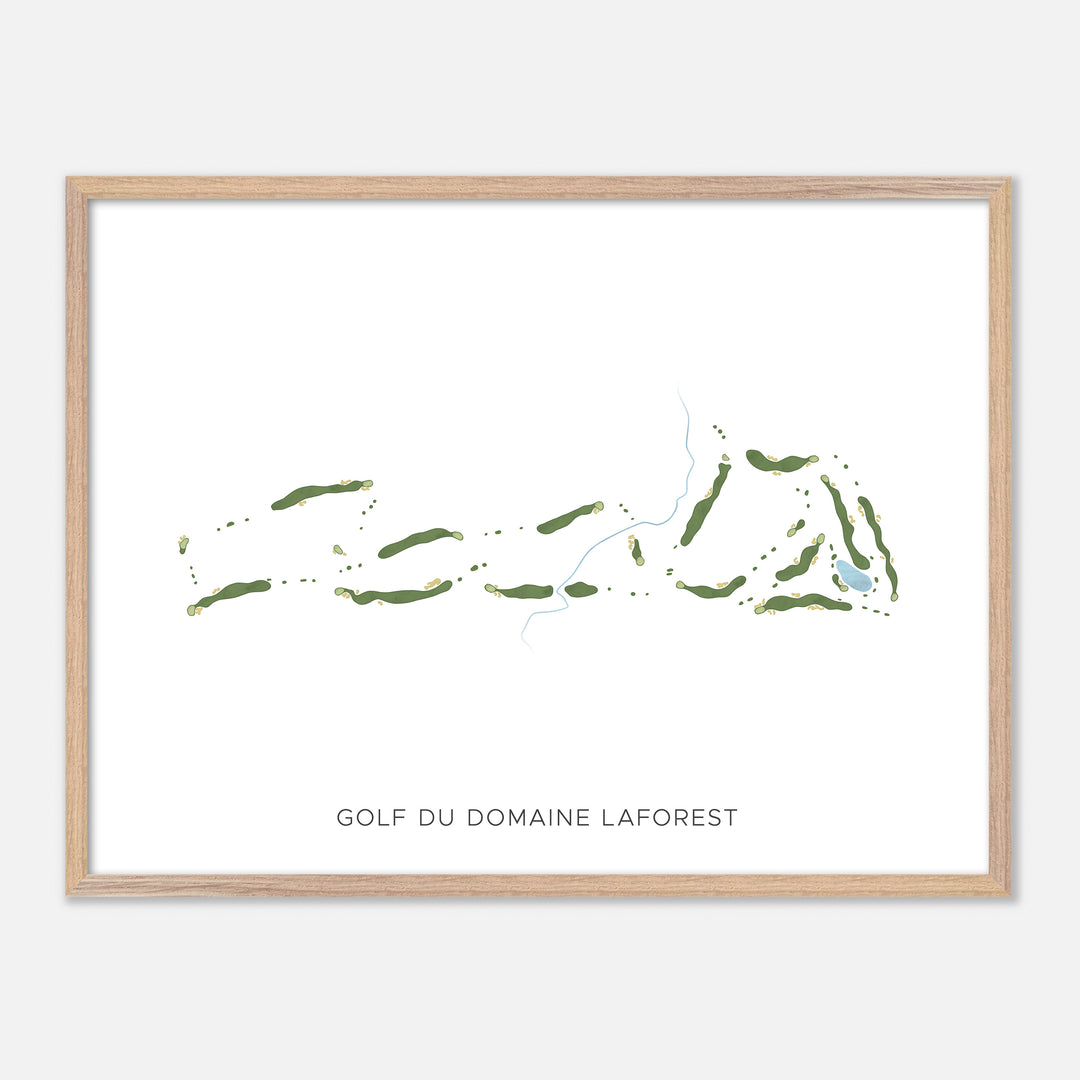 Print of Golf Du Domaine Laforest Modern Map