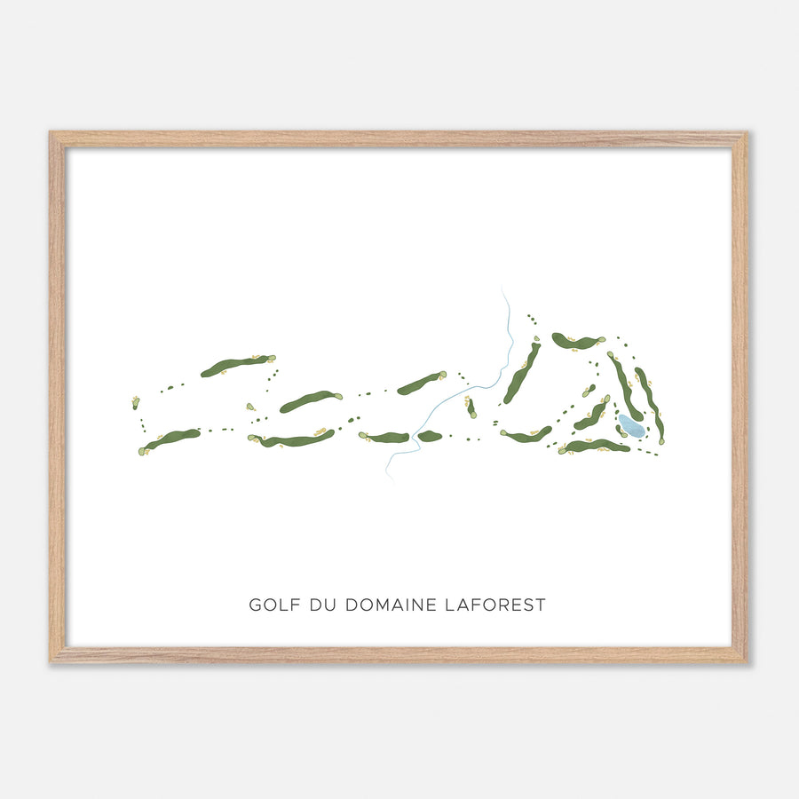 Print of Golf Du Domaine Laforest Modern Map