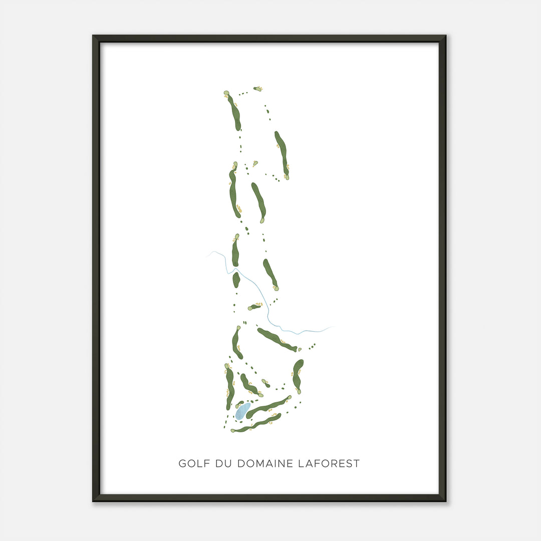 Print of Golf Du Domaine Laforest Modern Map