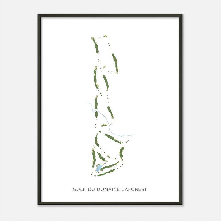 Print of Golf Du Domaine Laforest Modern Map