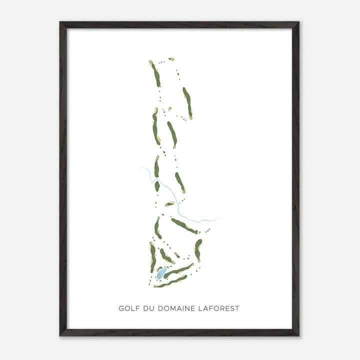 Print of Golf Du Domaine Laforest Modern Map