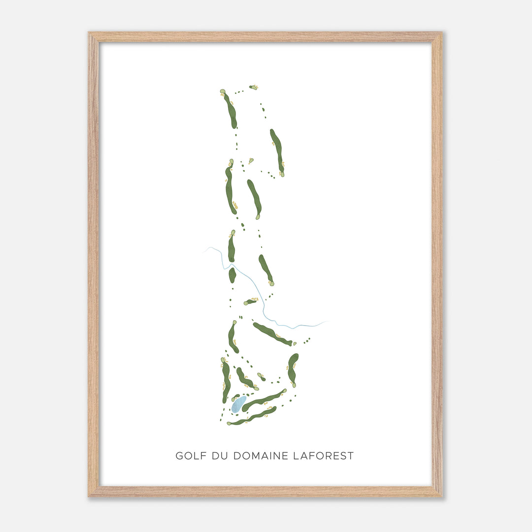 Print of Golf Du Domaine Laforest Modern Map