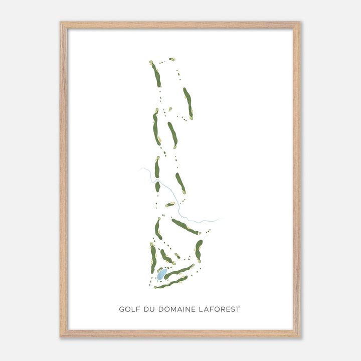 Print of Golf Du Domaine Laforest Modern Map