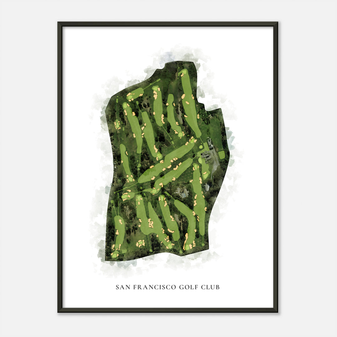 Print of San Francisco Golf Club Classic Map