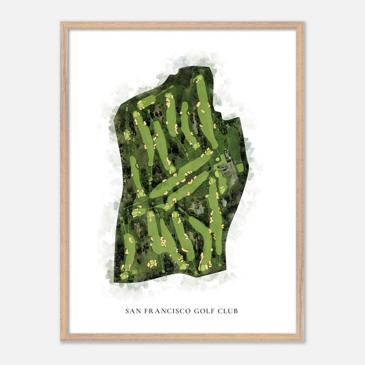 Print of San Francisco Golf Club Classic Map