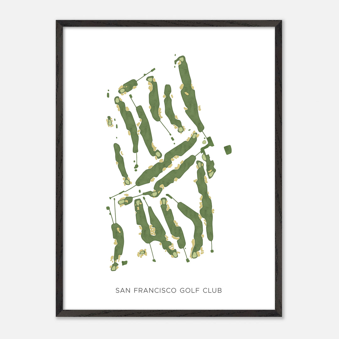 Print of San Francisco Golf Club Modern Map
