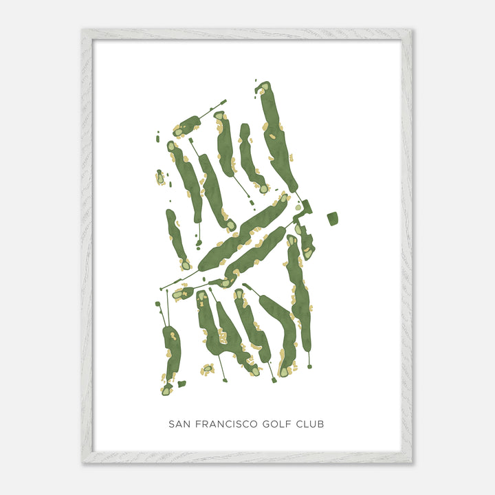 Print of San Francisco Golf Club Modern Map