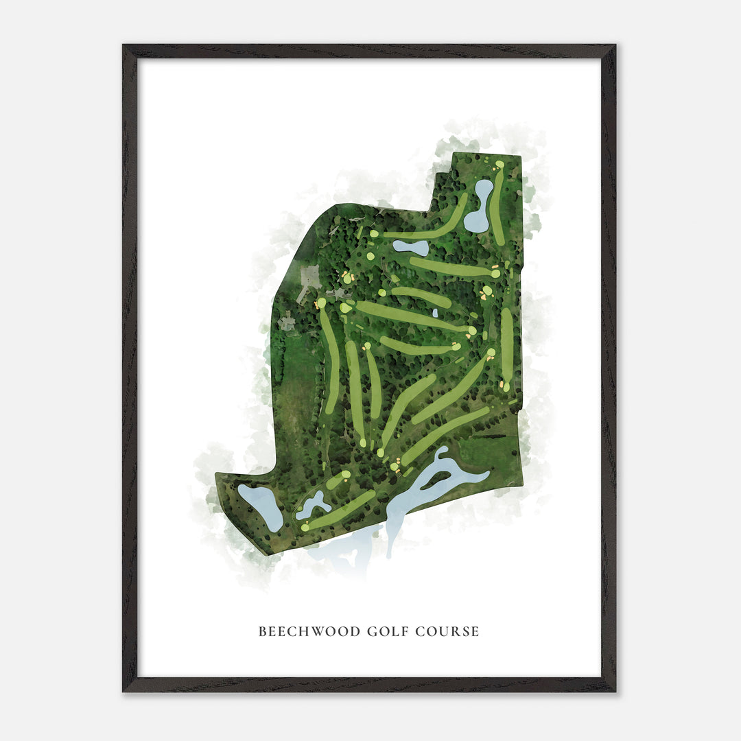 Print of Beechwood Golf Course Classic Map