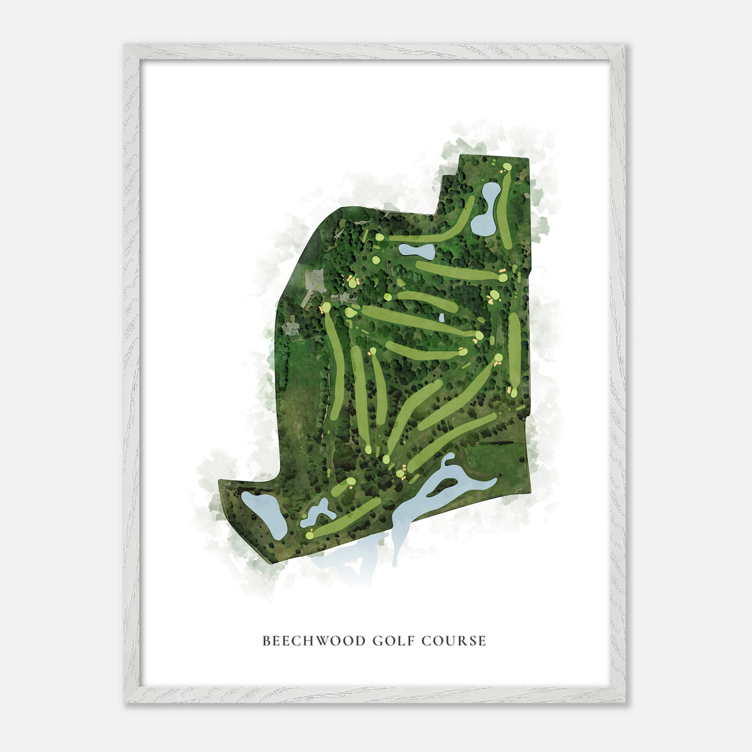 Print of Beechwood Golf Course Classic Map
