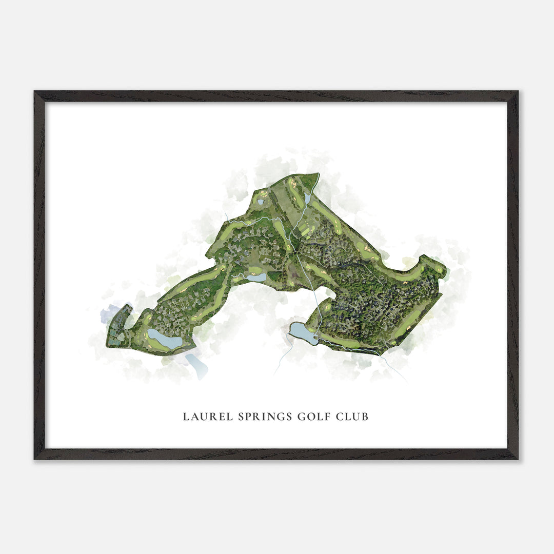 Print of Laurel Springs Golf Club Classic Map