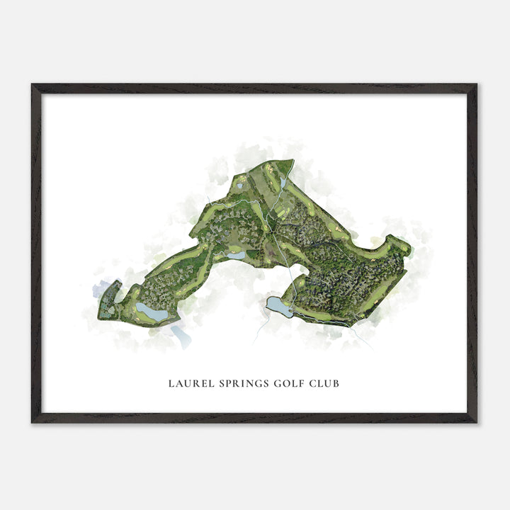Print of Laurel Springs Golf Club Classic Map