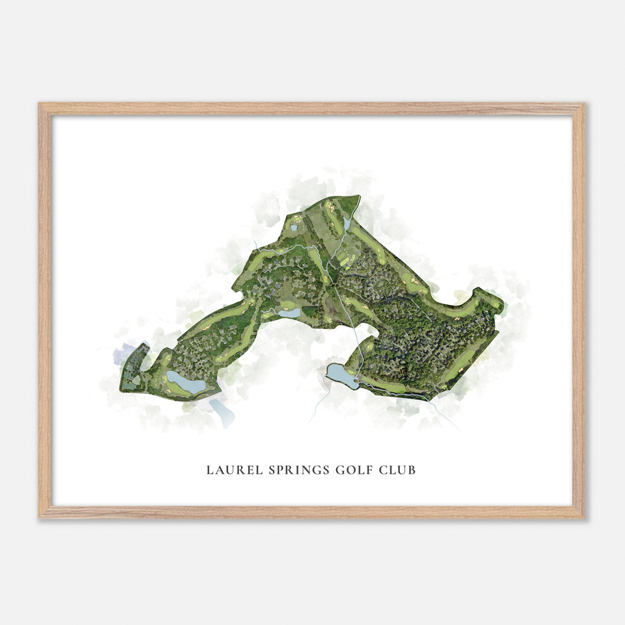 Print of Laurel Springs Golf Club Classic Map