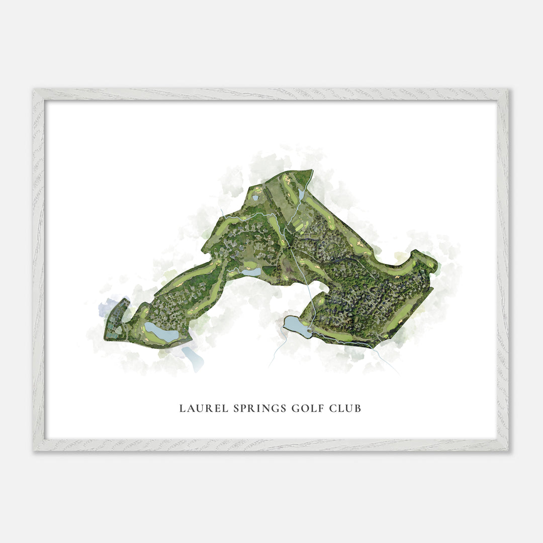 Print of Laurel Springs Golf Club Classic Map