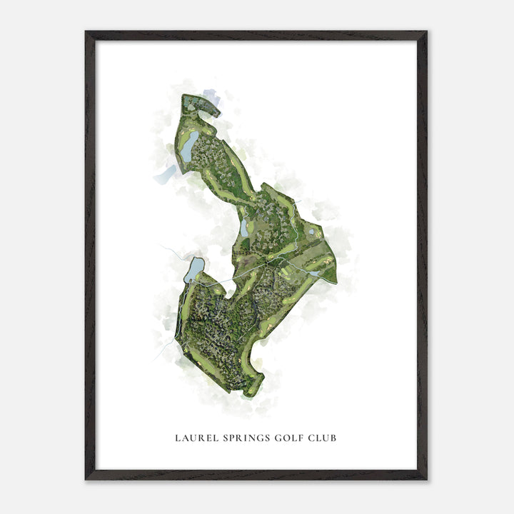 Print of Laurel Springs Golf Club Classic Map